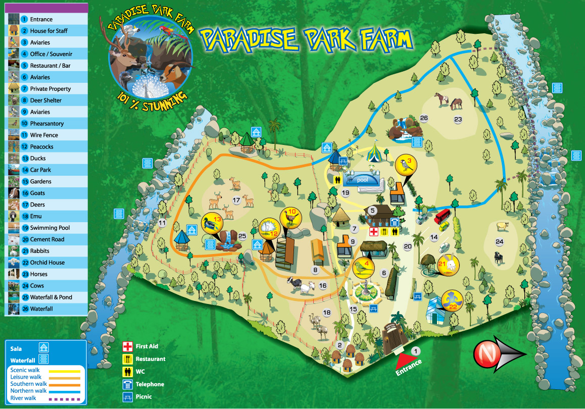 Map of the Park - Paradise Park